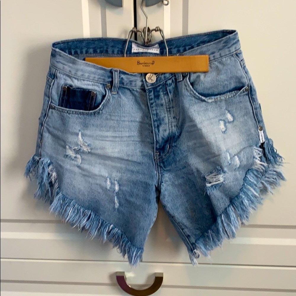 One Teaspoon Frankies low waist cut off shorts